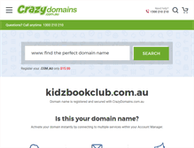 Tablet Screenshot of kidzbookclub.com.au